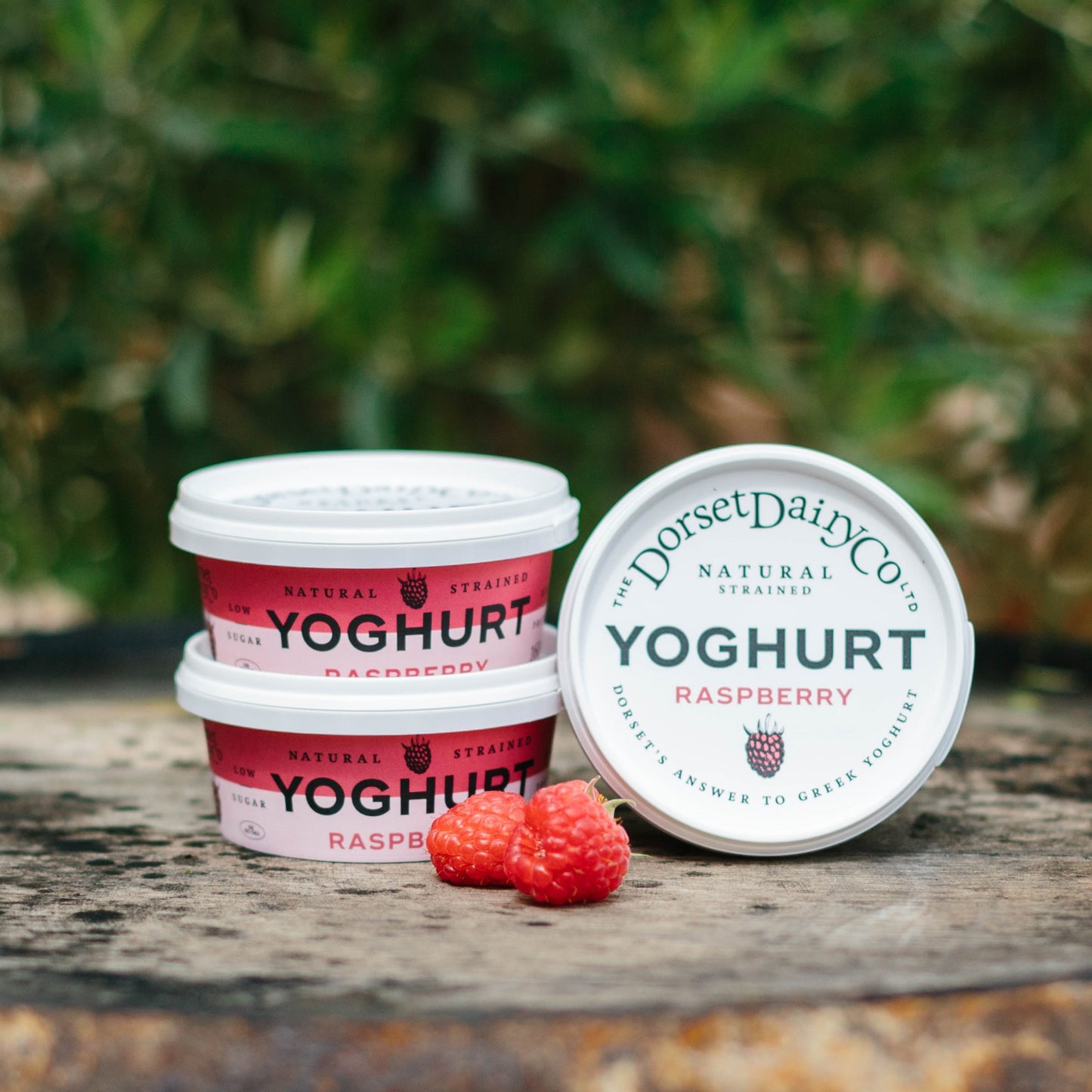 Raspberry Strained Yoghurts - 3x160g